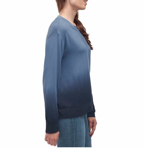 NWT New SPLENDID Navy Blue Ombré Tie Dye Dip Dye Sweater M - Picture 2 of 5